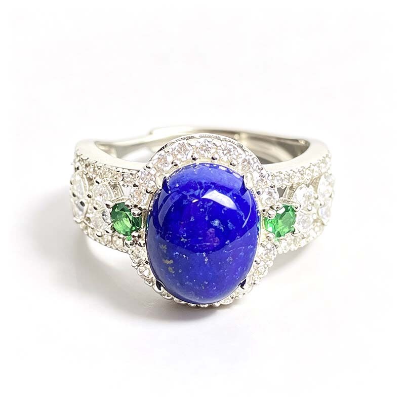 Seraphina Victorian Lapis Lazuli Silver Ring