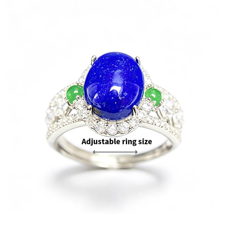 Seraphina Victorian Lapis Lazuli Silver Ring