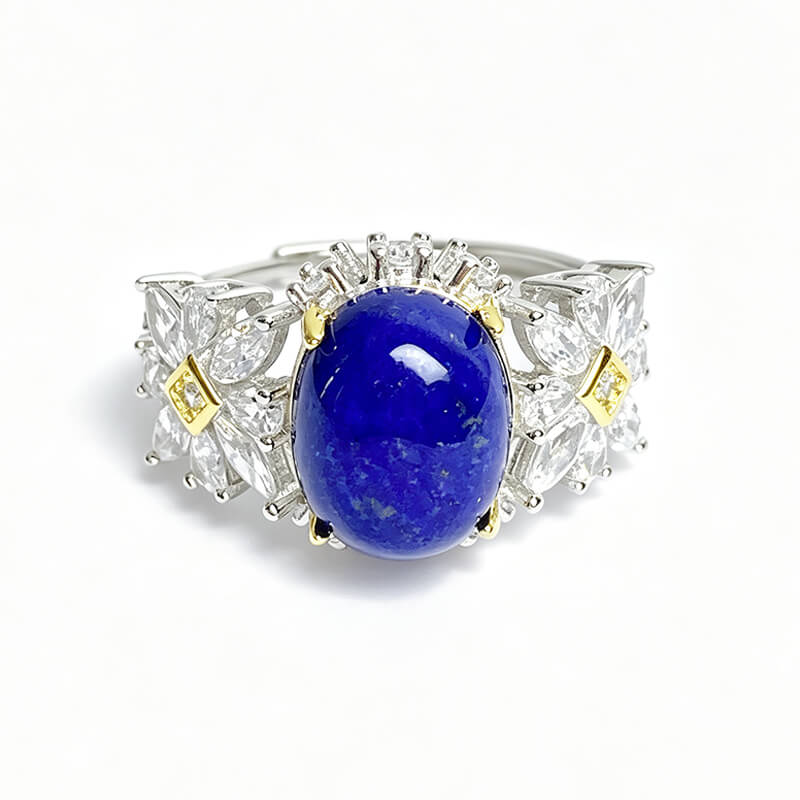 Vanessa Butterfly Lapis Lazuli Silver Ring