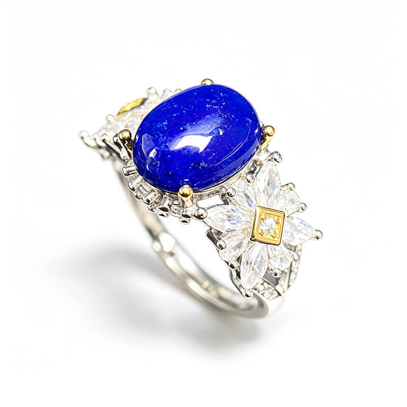 Vanessa Butterfly Lapis Lazuli Silver Ring