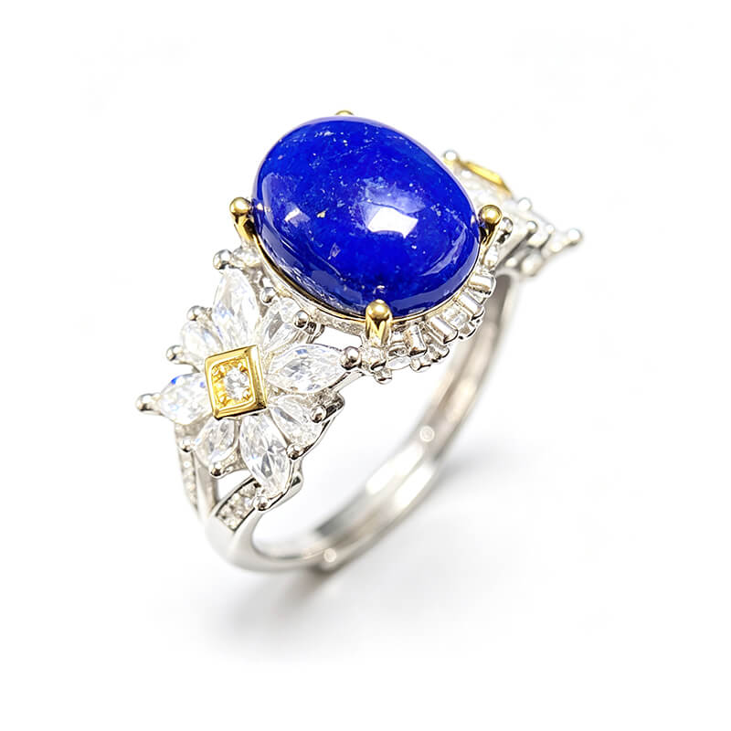 Vanessa Butterfly Lapis Lazuli Silver Ring