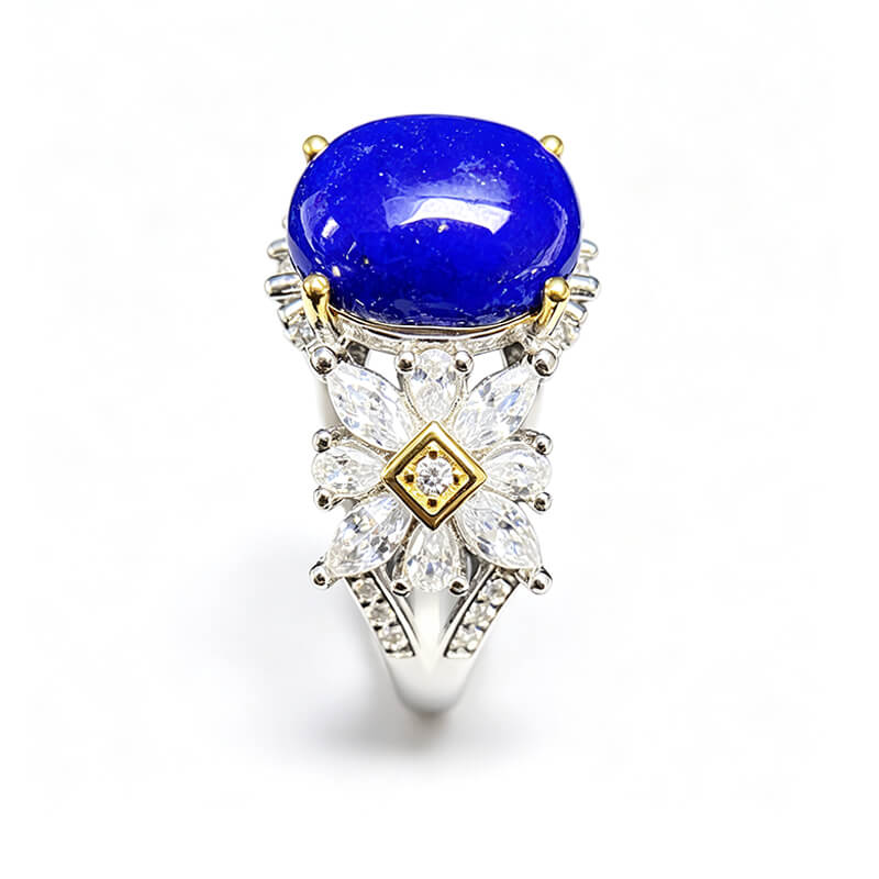 Vanessa Butterfly Lapis Lazuli Silver Ring
