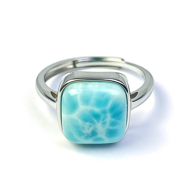 Tide Vein Larimar Ring