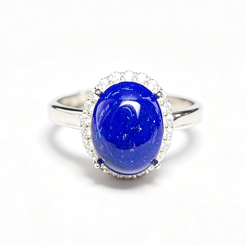 Kaelani Halo Lapis Lazuli Silver Ring