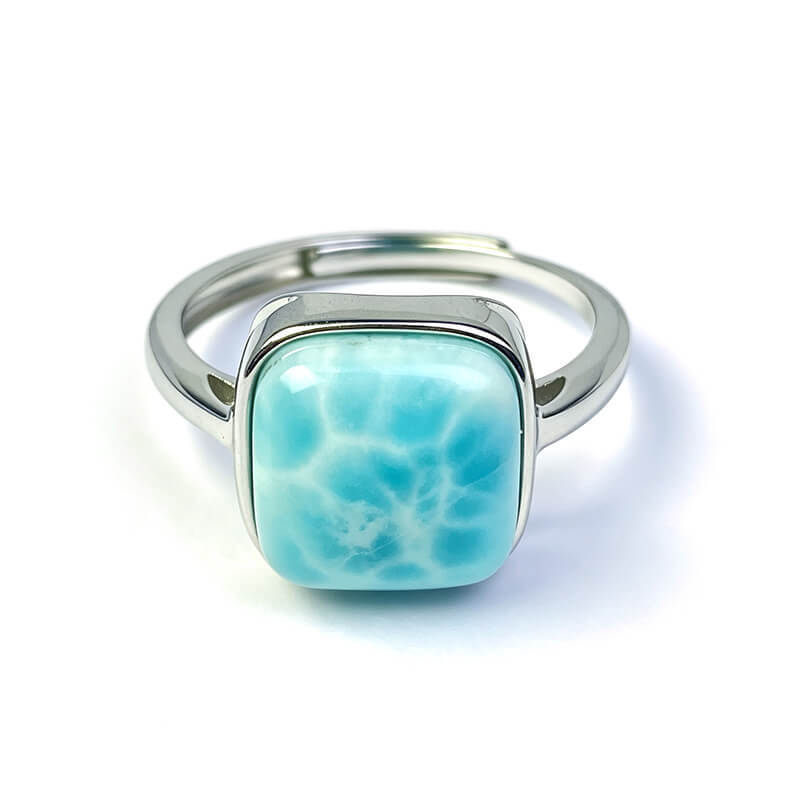 Tide Vein Larimar Ring