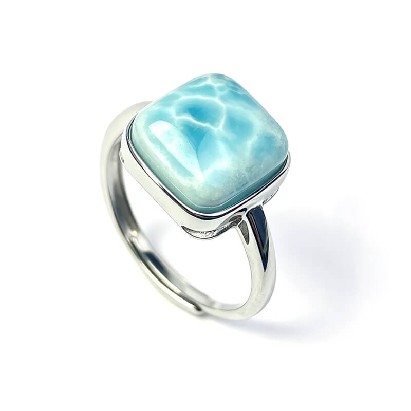 Tide Vein Larimar Ring