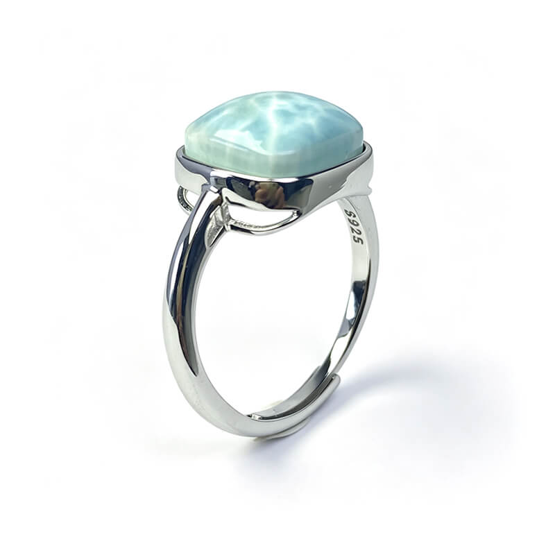 Tide Vein Larimar Ring