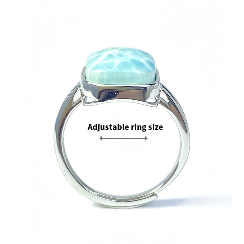 Tide Vein Larimar Ring