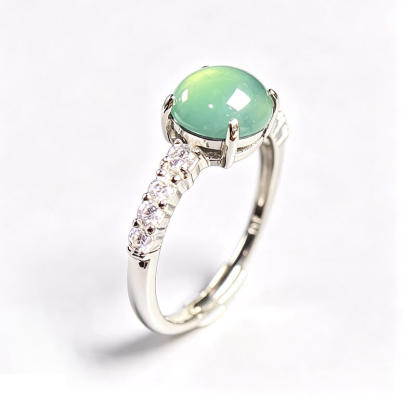 Moon Ripple・Cabochon Silver Ring
