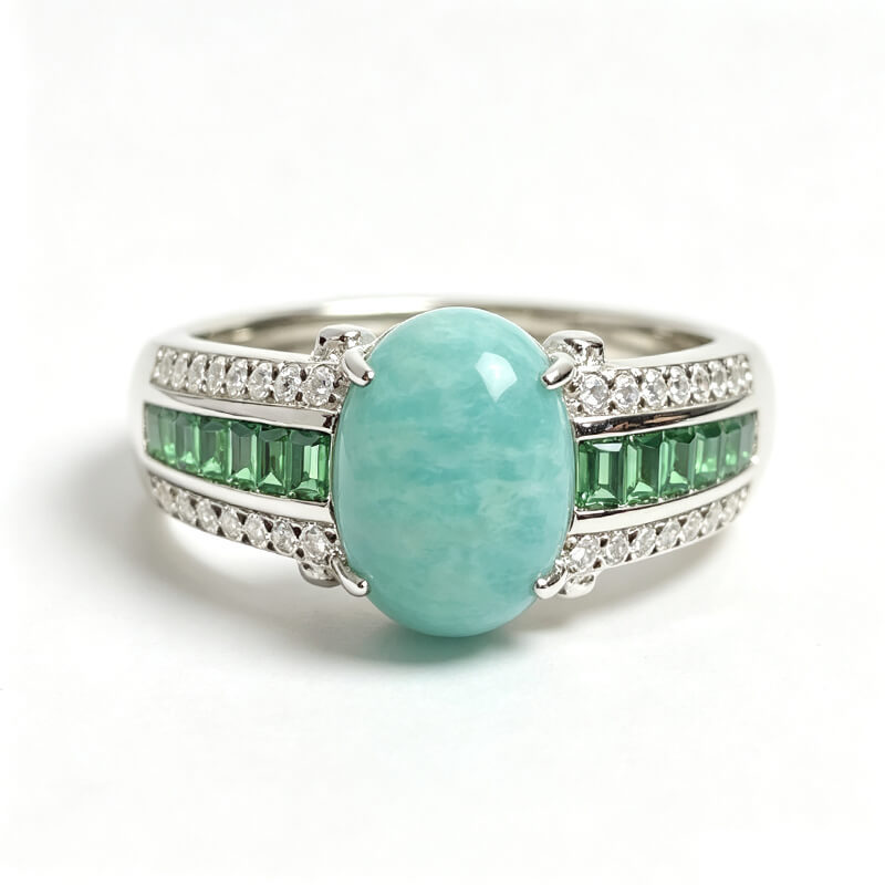 Lagoon Radiance Amazonite Ring