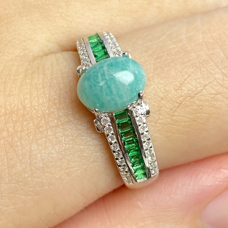 Lagoon Radiance Amazonite Ring