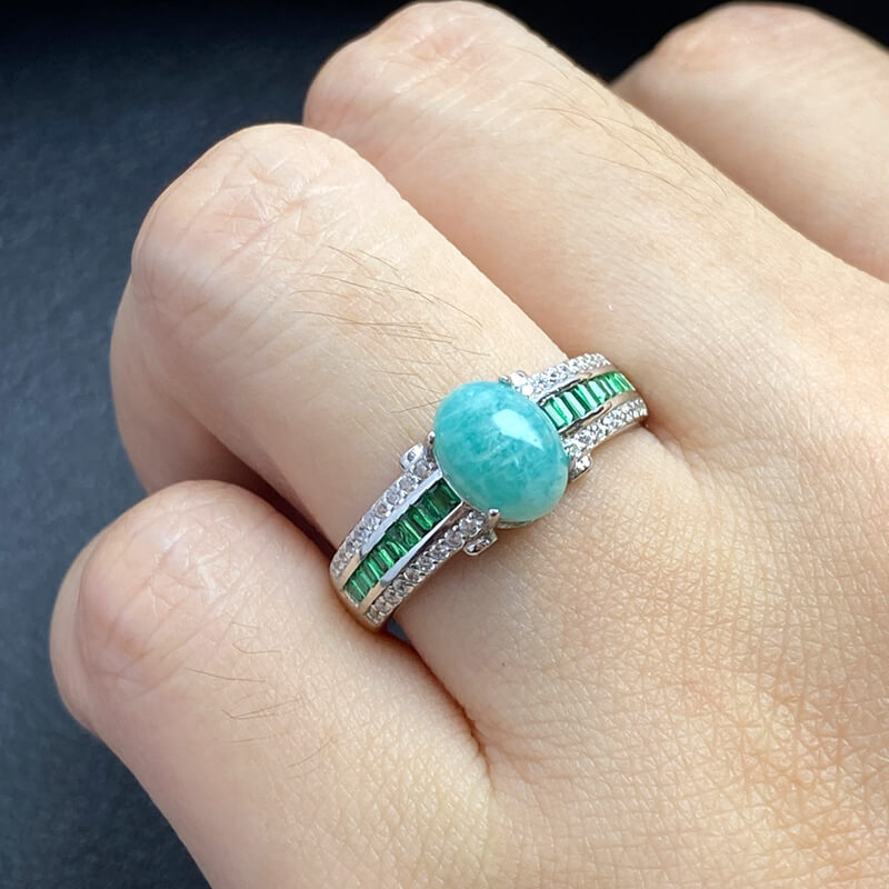 Lagoon Radiance Amazonite Ring