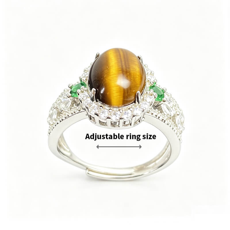 Golden Gaze・Tiger's Eye Vintage Silver Ring