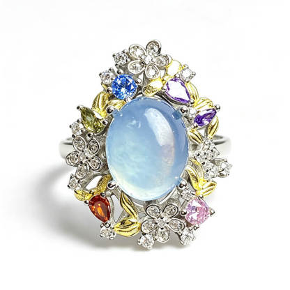 Nereid’s Garden Aquamarine Ring