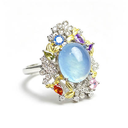 Nereid’s Garden Aquamarine Ring