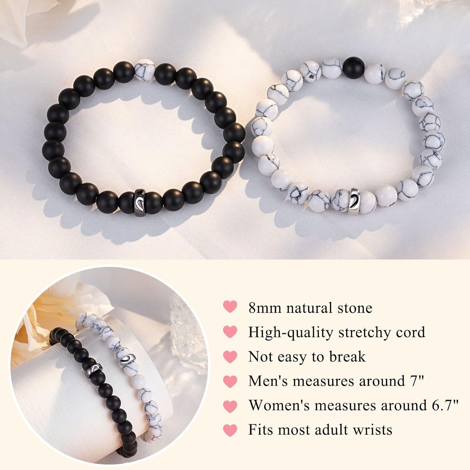 Matching Couple Ring Bracelets