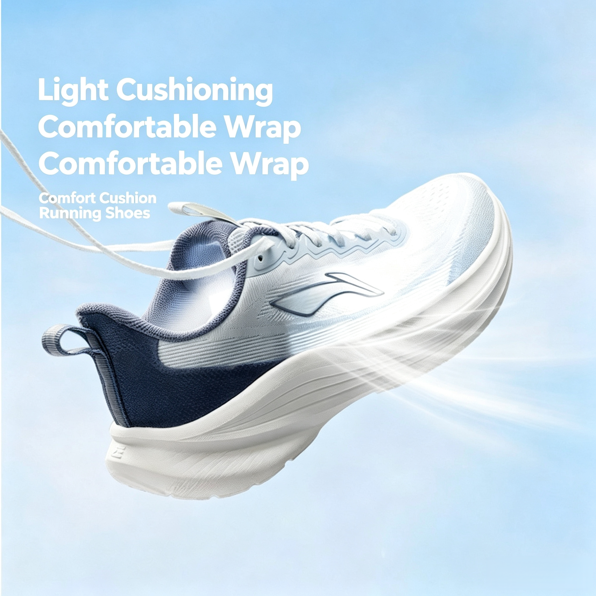 Li‑Ning Men's Summer Casual Running Shoes, Breathable Low‑Top Sneakers