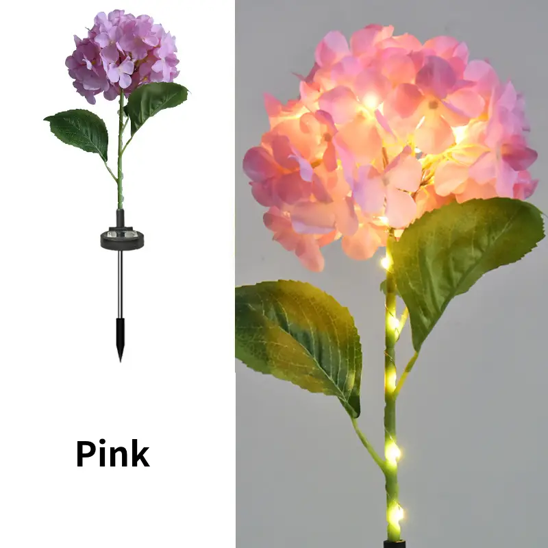 Outdoor Solar Hydrangea Flower Lights