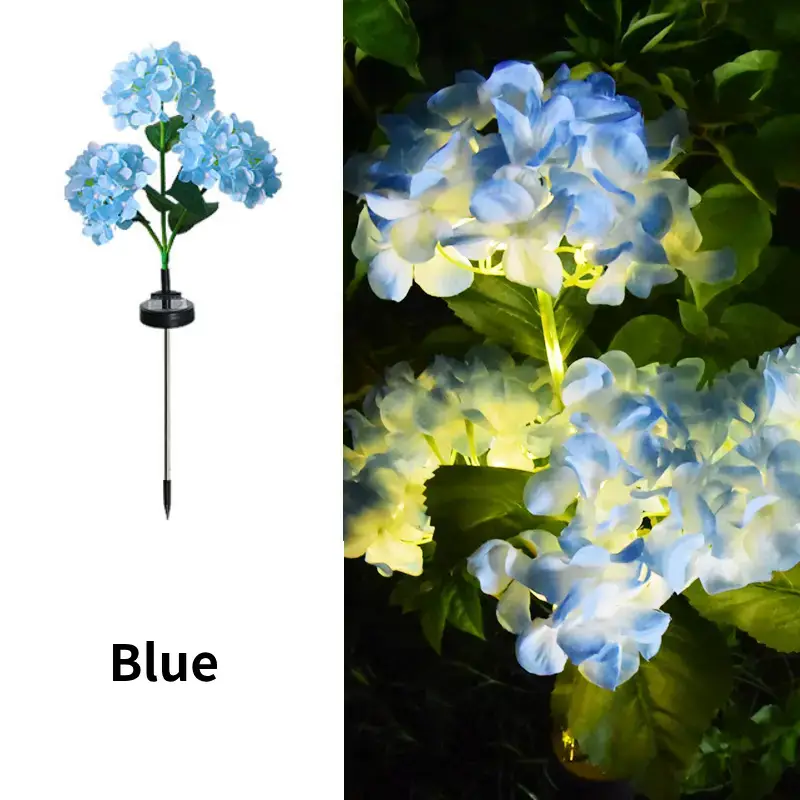 Outdoor Solar Hydrangea Flower Lights