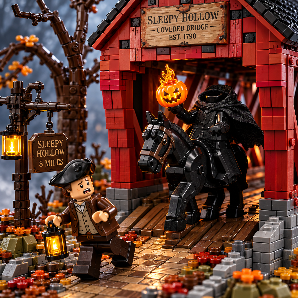 Sleepy Hollow Covered Bridge Collector Building Set