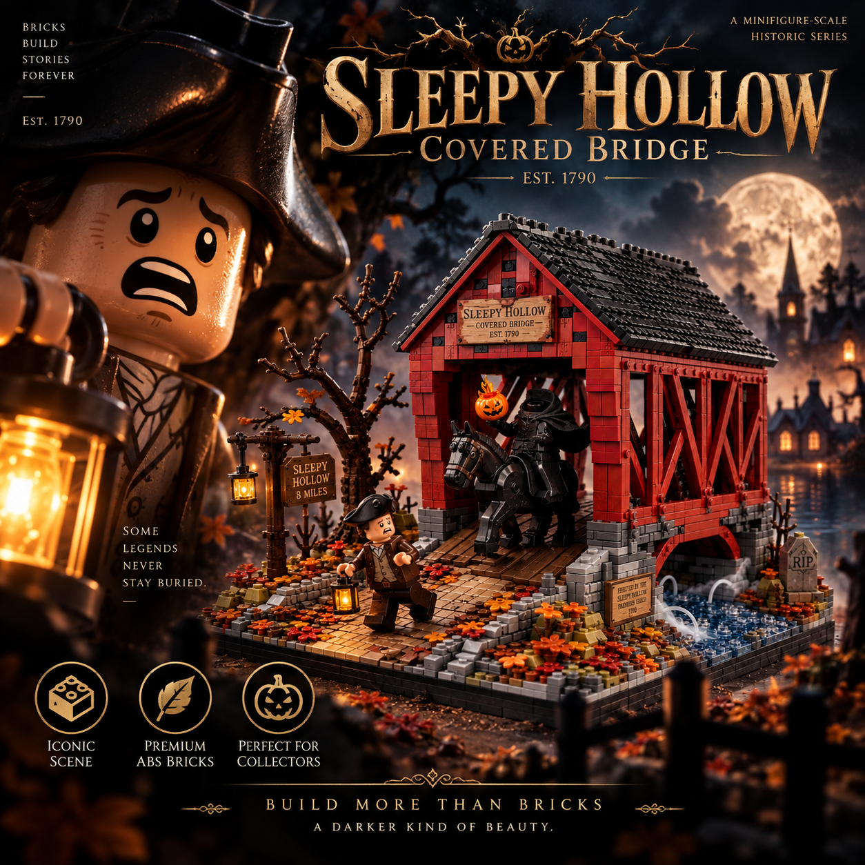 Sleepy Hollow Covered Bridge Collector Building Set