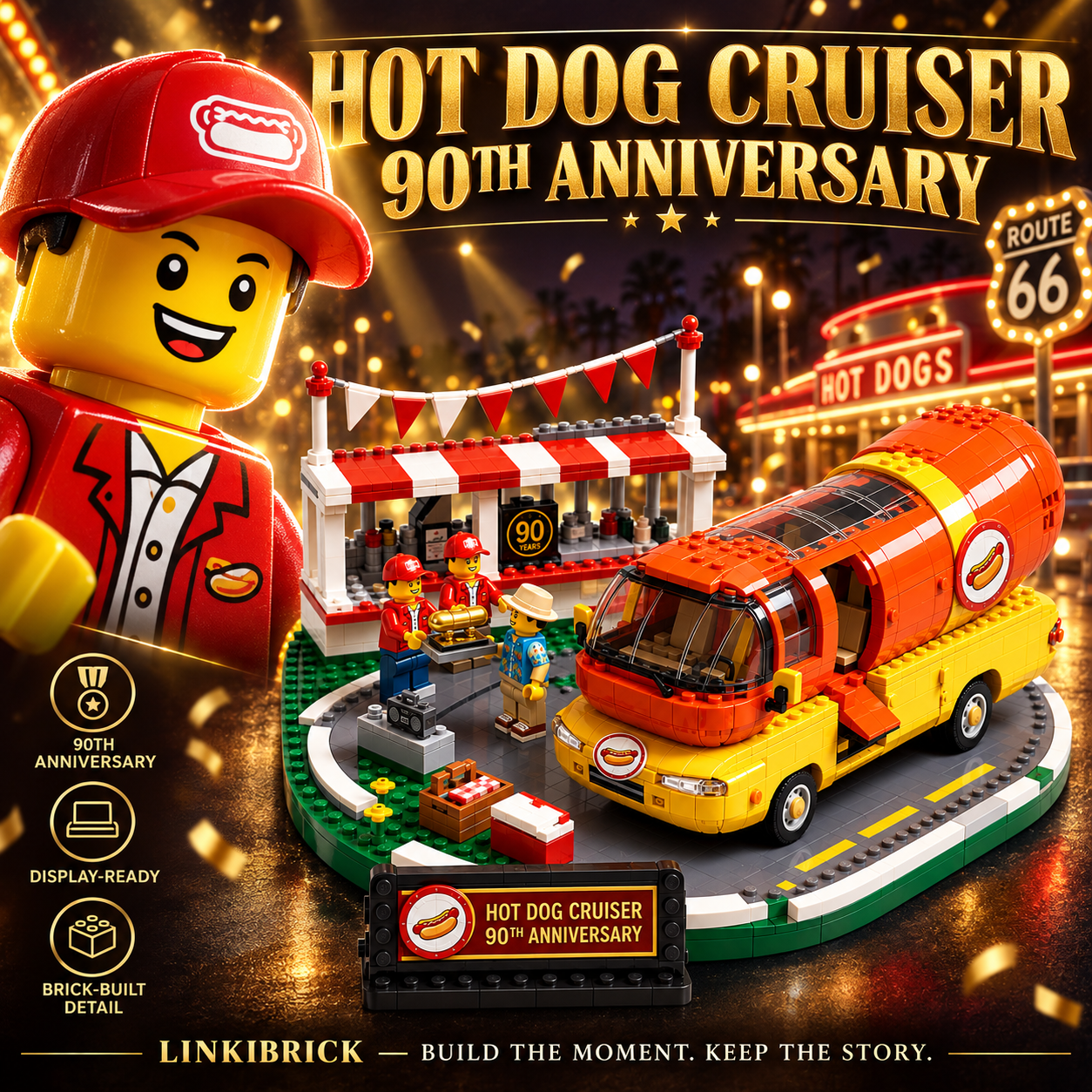 Hot Dog Cruiser 90th Anniversary Collector Building Set