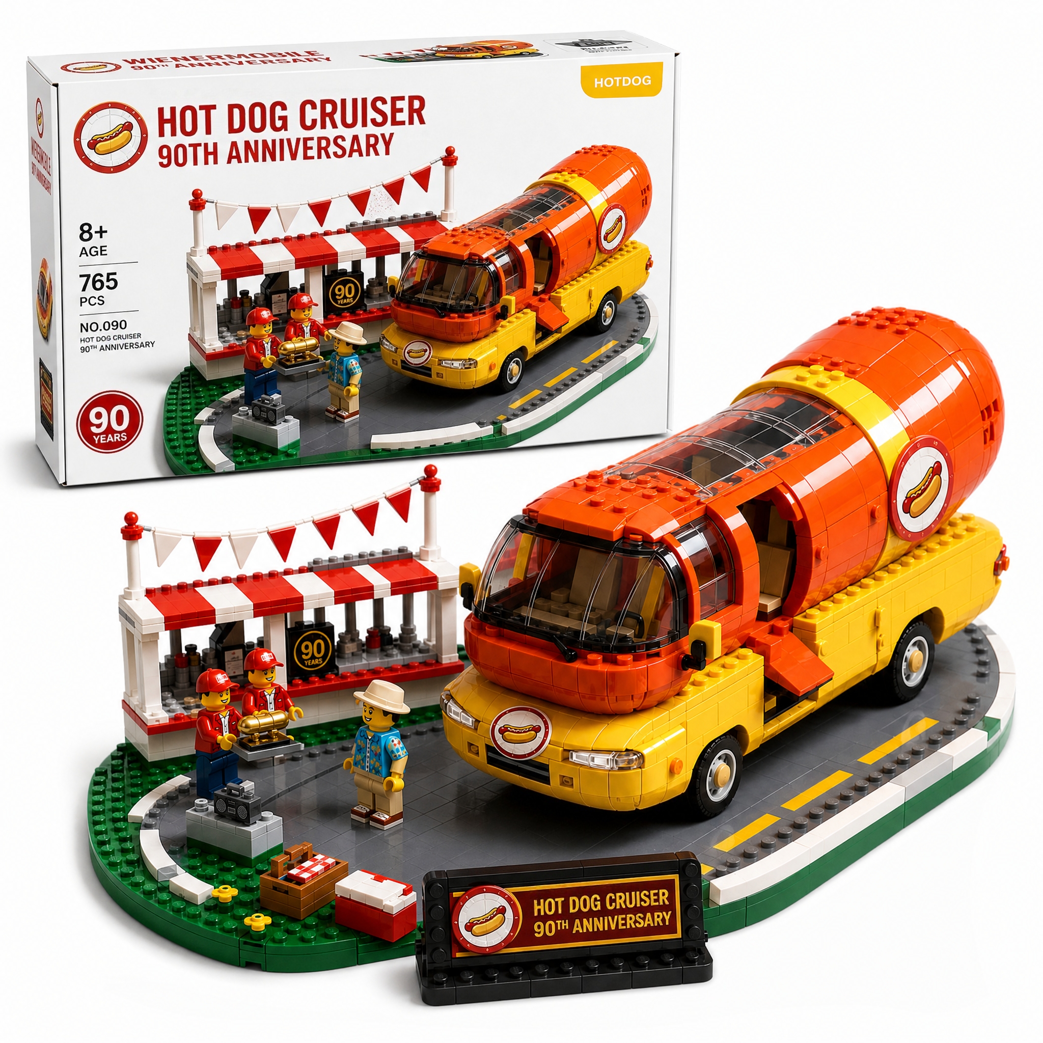 Hot Dog Cruiser 90th Anniversary Collector Building Set