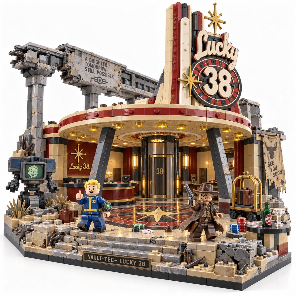 Lucky 38 Wasteland Casino Collector Building Set