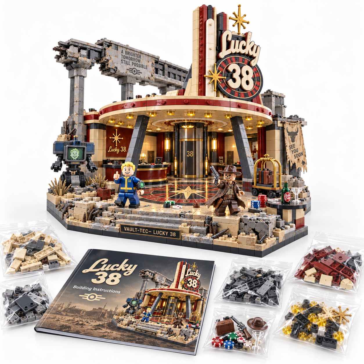 Lucky 38 Wasteland Casino Collector Building Set
