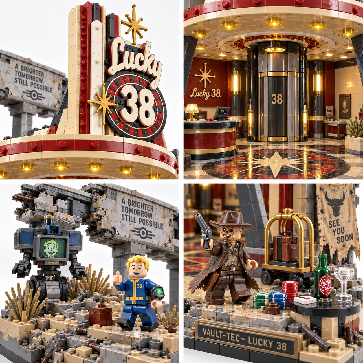 Lucky 38 Wasteland Casino Collector Building Set