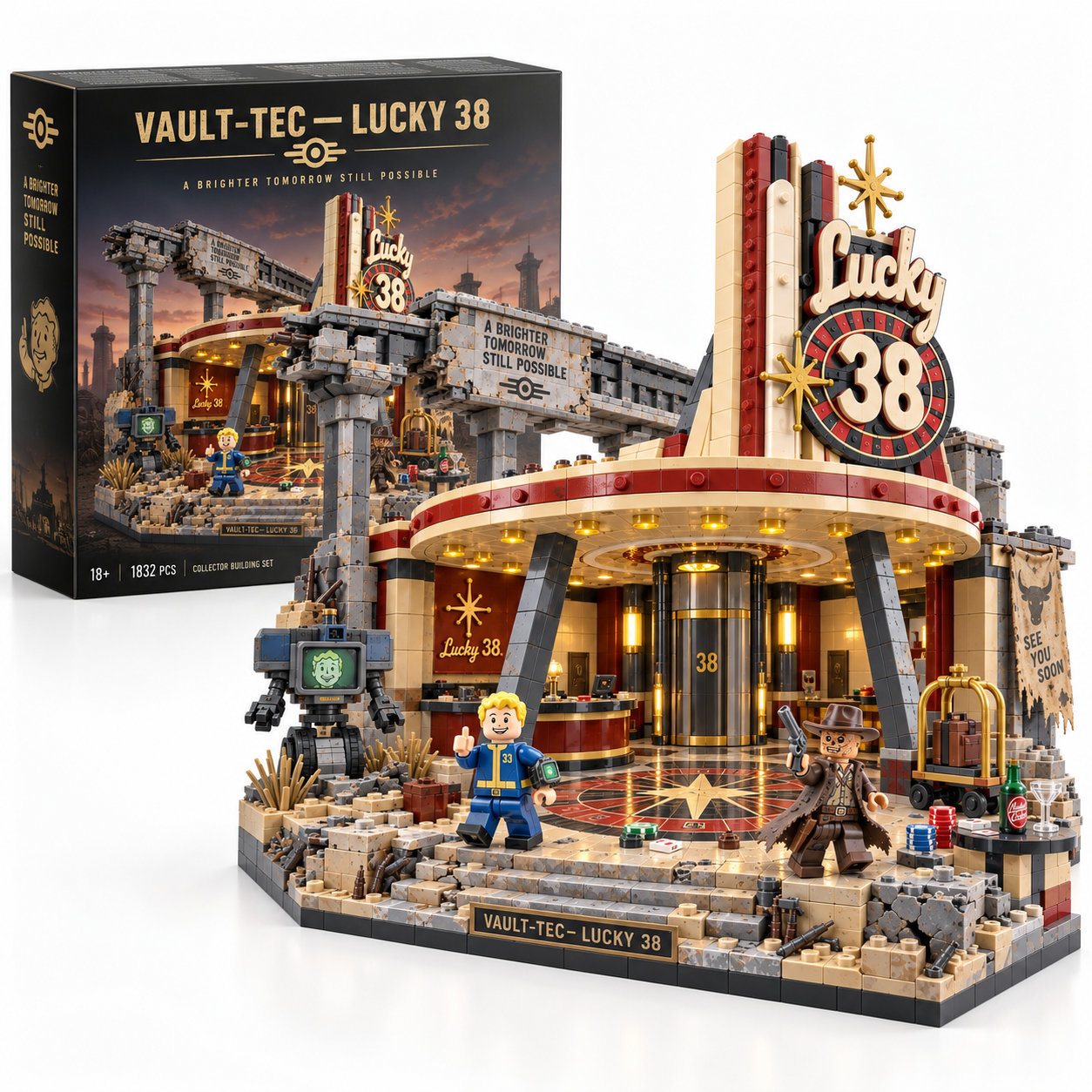 Lucky 38 Wasteland Casino Collector Building Set