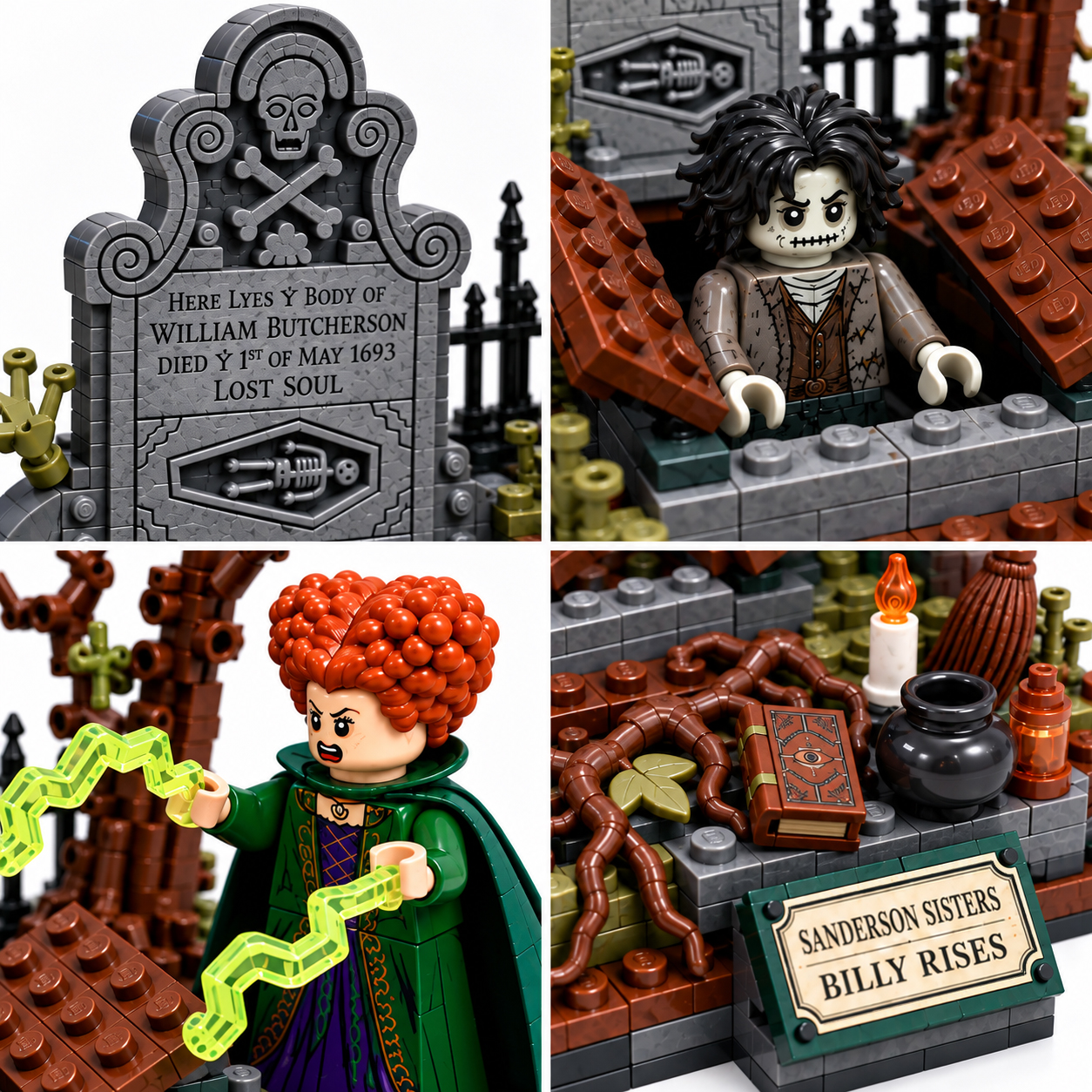 Sanderson Sisters Billy Rises Graveyard Collector Building Set