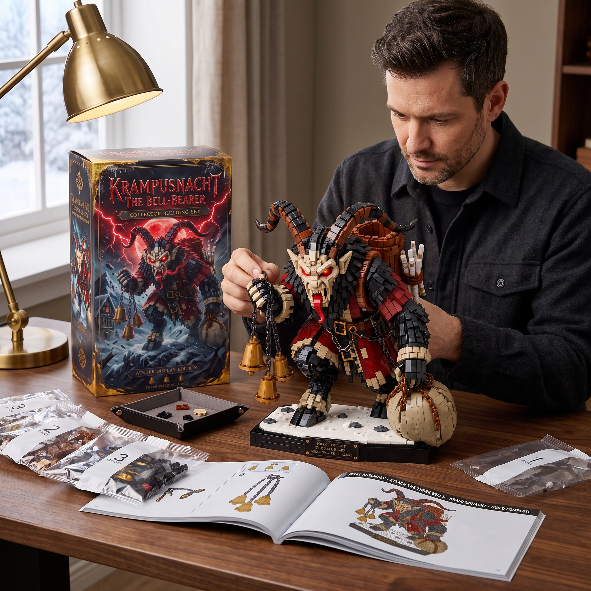 Krampusnacht The Bell-Bearer Alpine Winter Folklore Collector Building Set