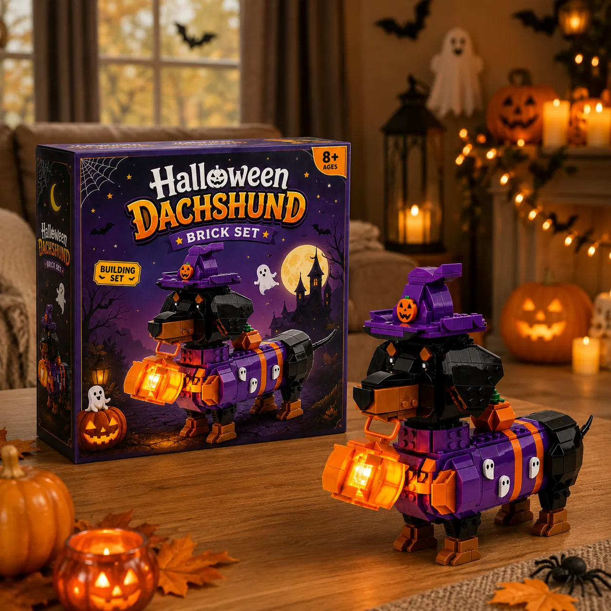 2026 Limited Edition – Halloween Dachshund Brick Set 🎃