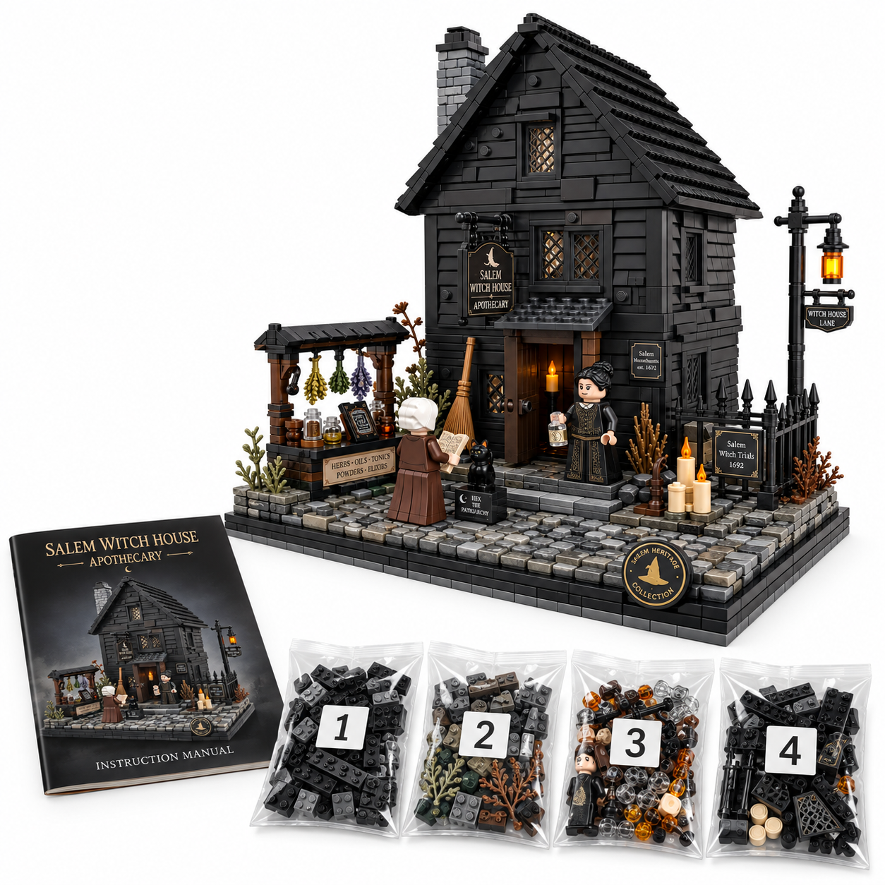 Salem Witch House Apothecary Heritage Collector Building Set