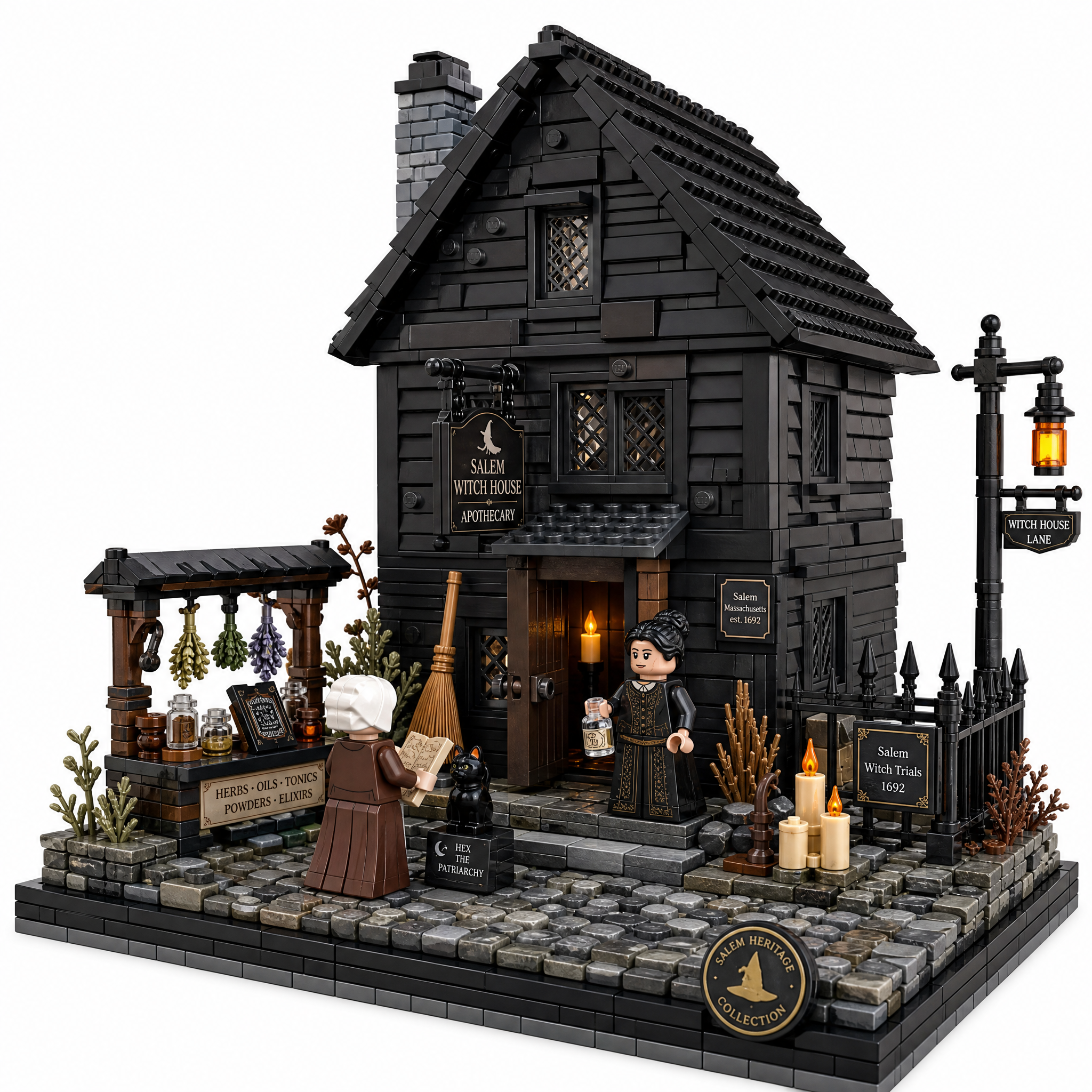 Salem Witch House Apothecary Heritage Collector Building Set