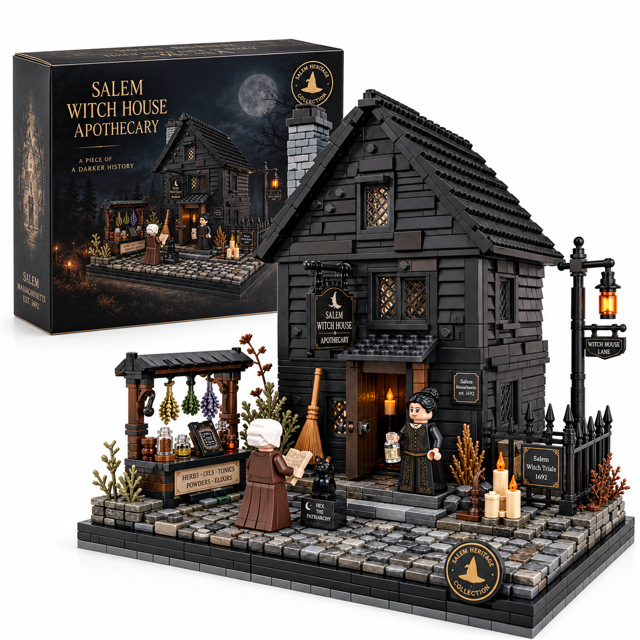 Salem Witch House Apothecary Heritage Collector Building Set