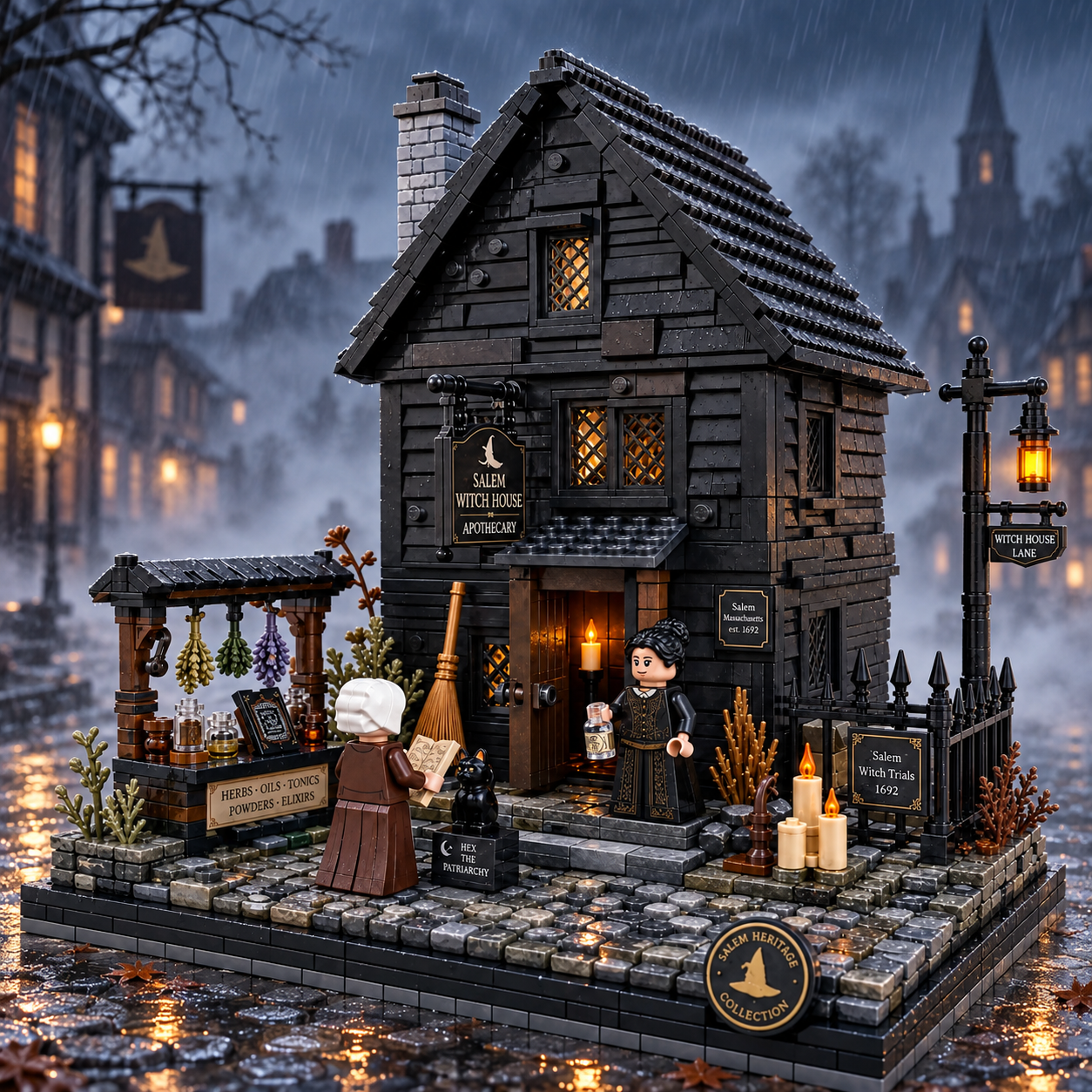 Salem Witch House Apothecary Heritage Collector Building Set
