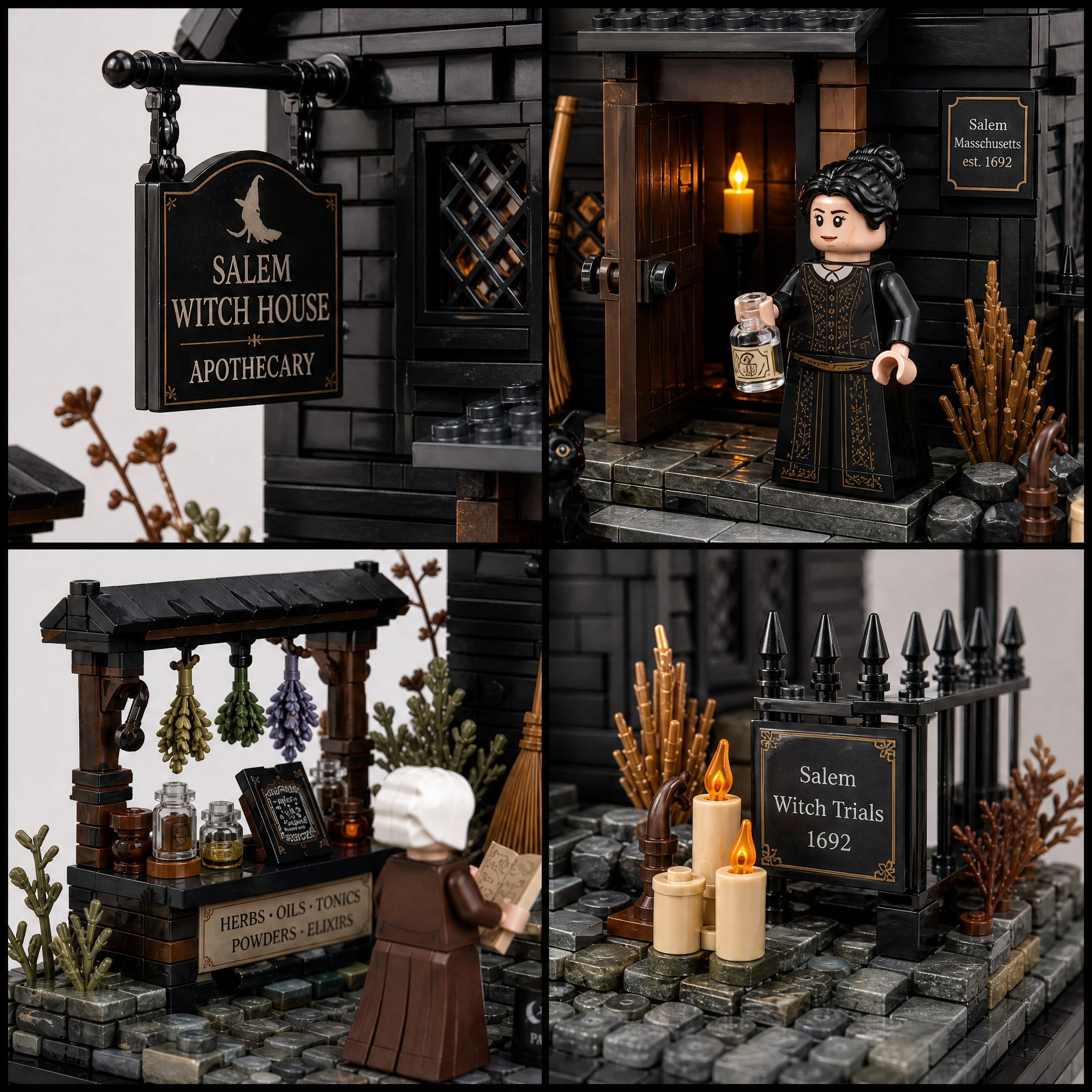Salem Witch House Apothecary Heritage Collector Building Set