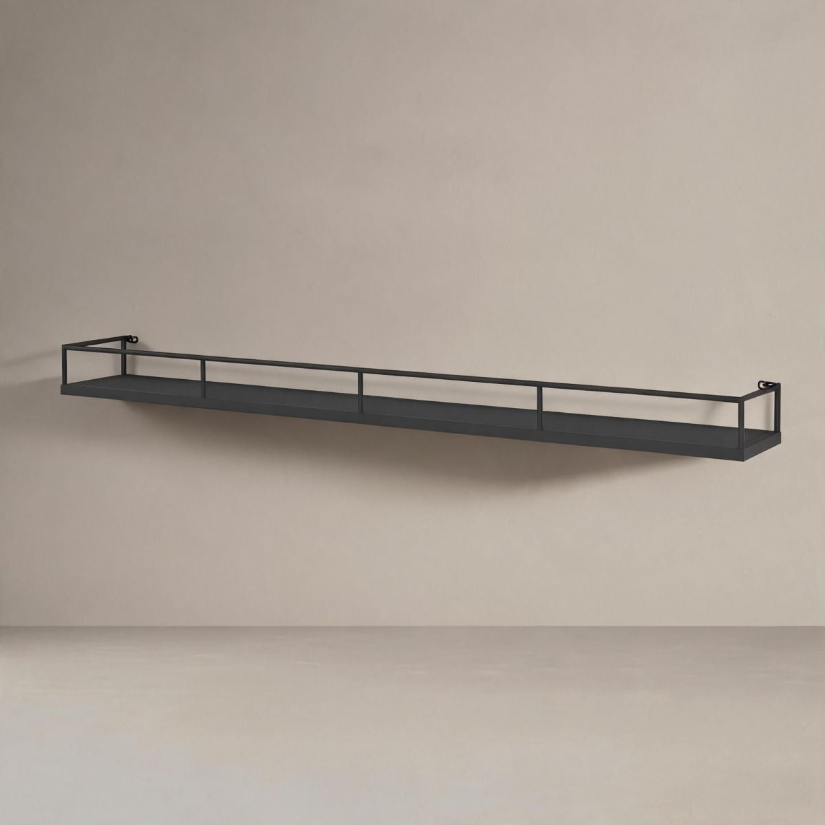 39" Black Wall Mounted Metal Wine Rack Shelf with LED Lighting, Standard Bottle Storage for Kitchen, Dining Room, or Bar-Tuwine