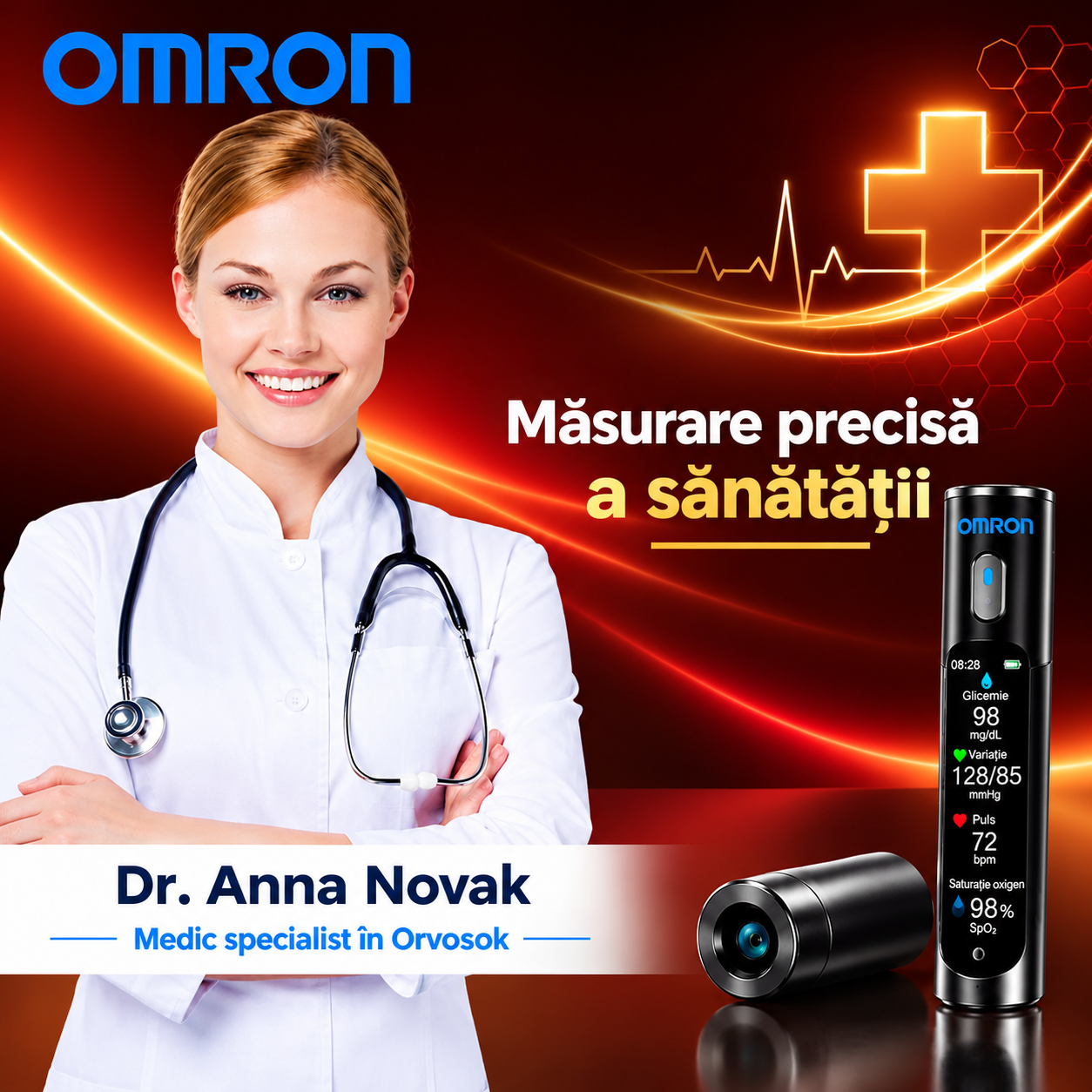🚀 Inovația revoluționară Omron Healthcare pentru 2027 🔥 Cel mai nou dispozitiv inteligent, neinvaziv, de monitorizare a glicemiei – cu o precizie de 99,9%.
