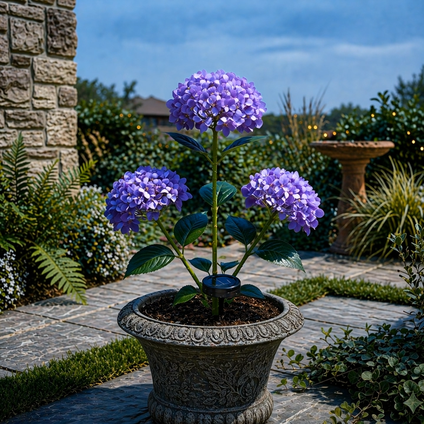 Solar Hydrangea Flower Lights for a Glowing Night Garden ✨