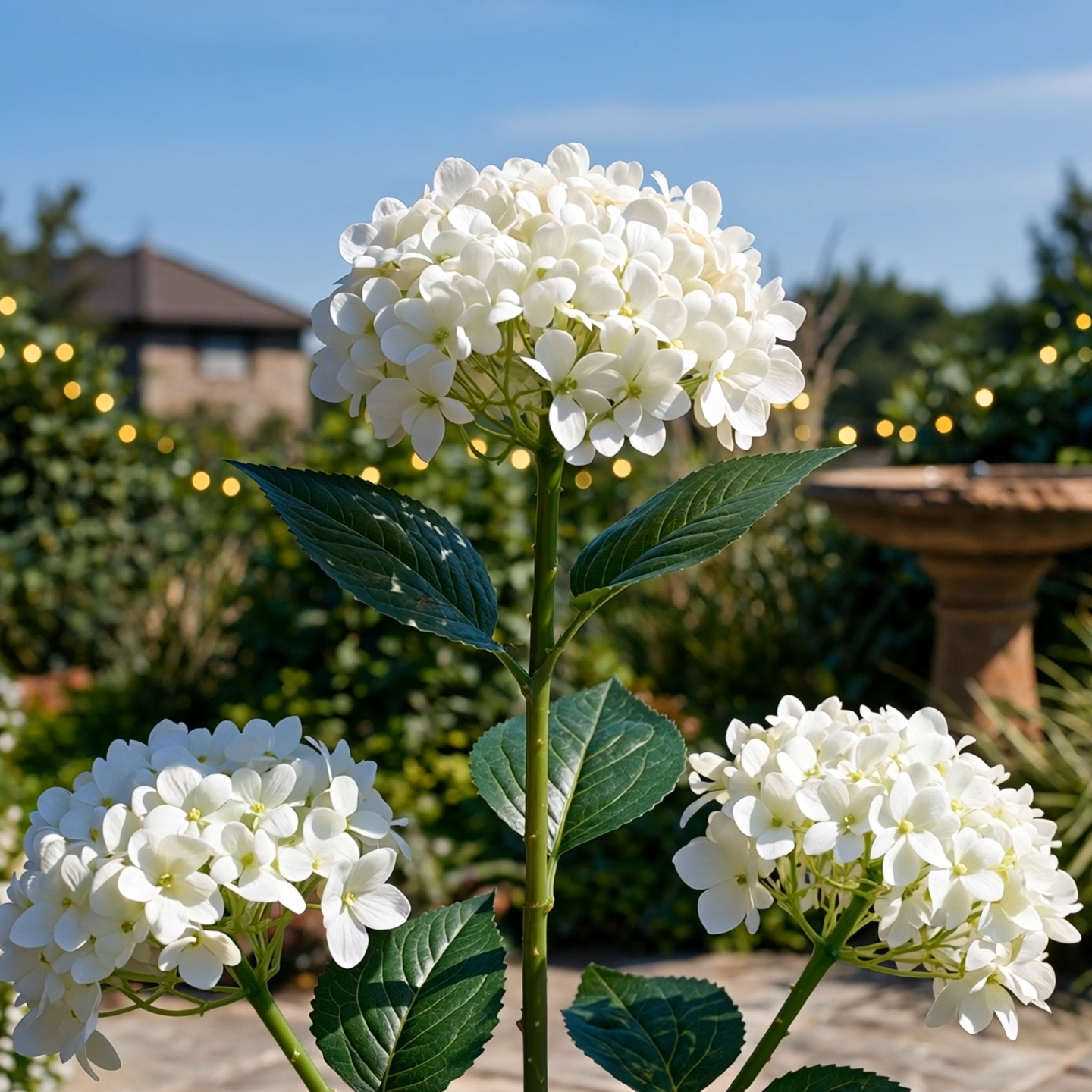 Solar Hydrangea Flower Lights for a Glowing Night Garden ✨