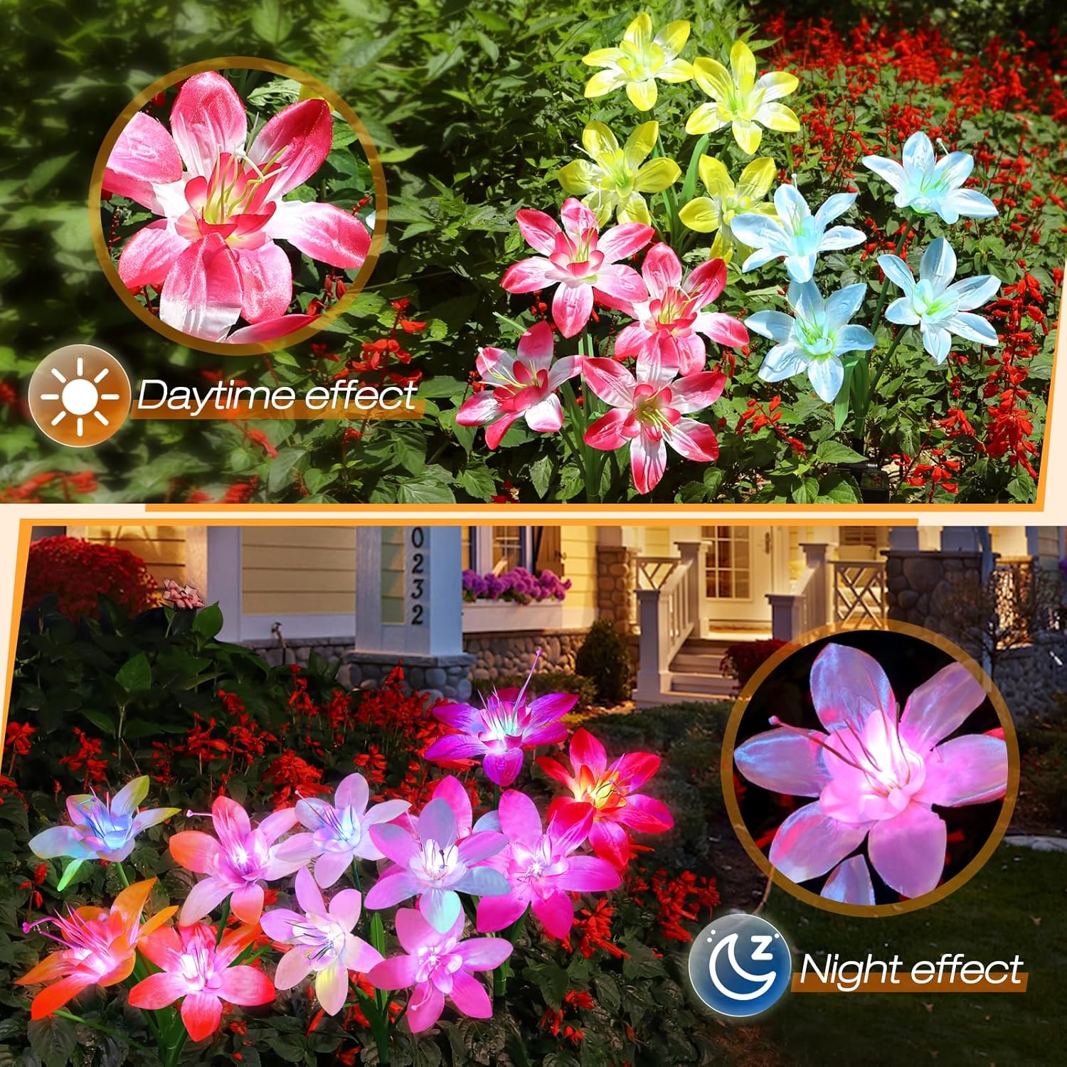 Colorful Gradient Lily Flower Light 🌷