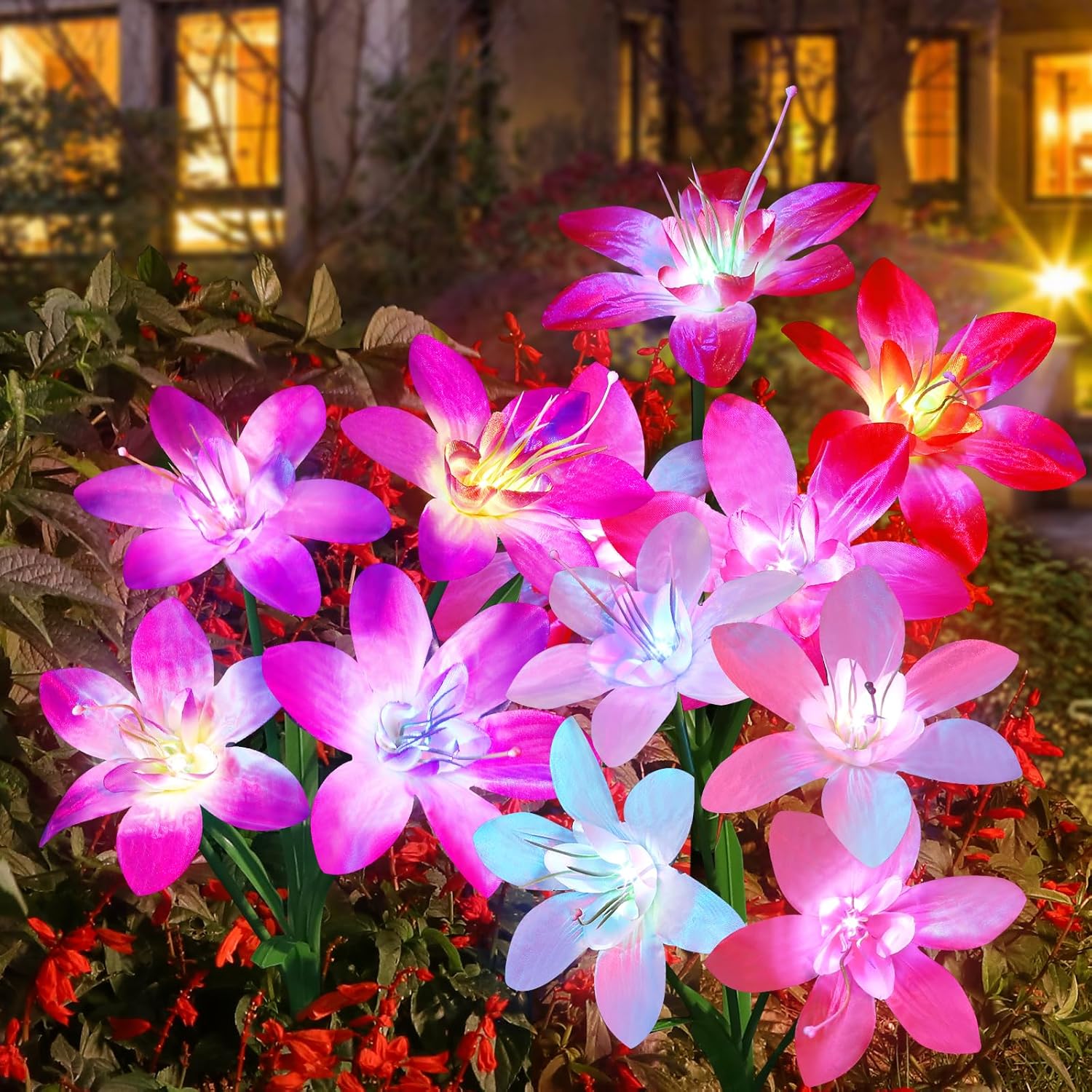 Colorful Gradient Lily Flower Light 🌷