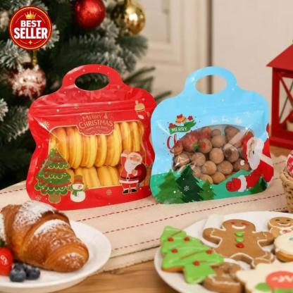 🎅LAST DAY SALE 70% OFF!!🎁Easy Fill, Easy Seal🎄 Festive Self-Seal Treat Bags