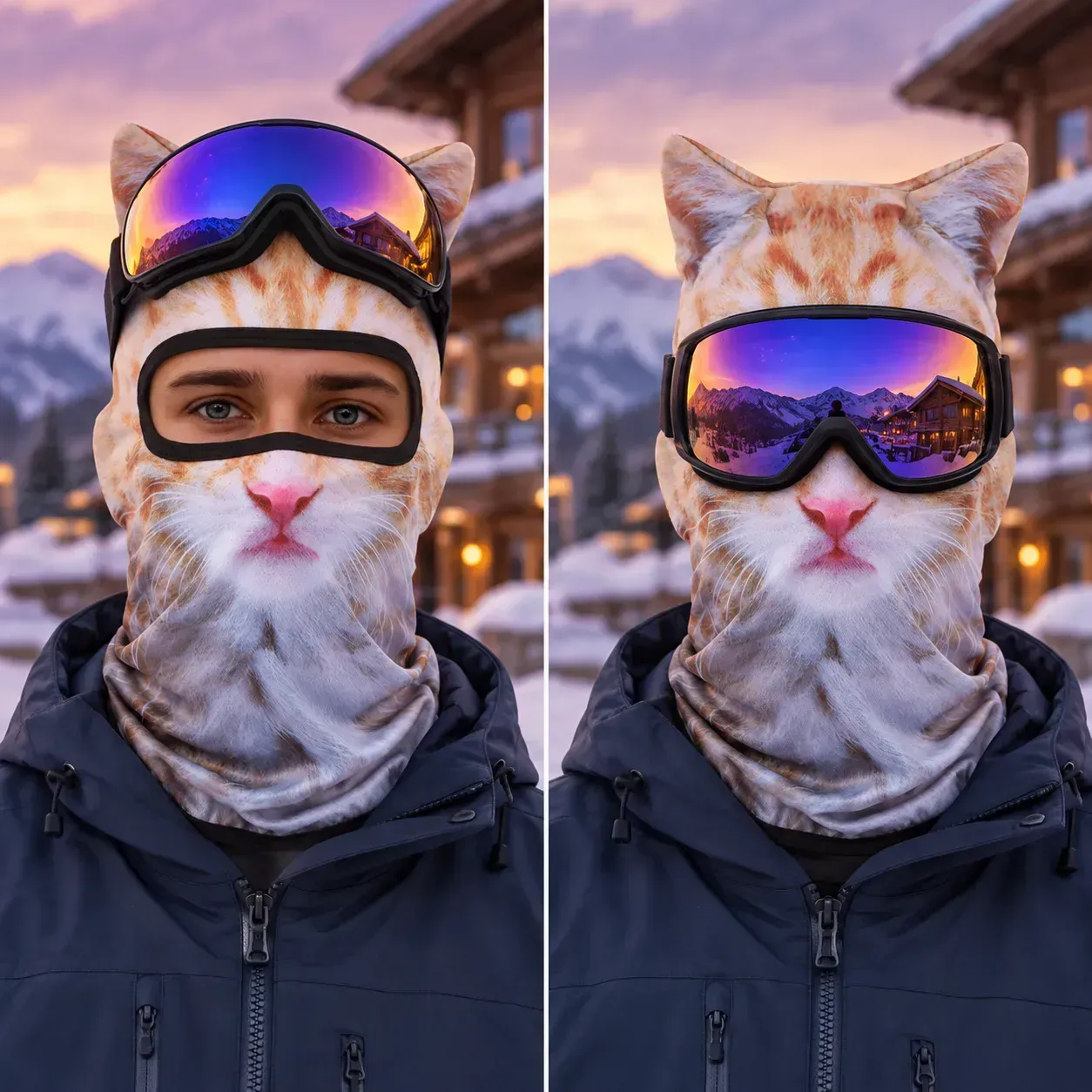 Christmas Sale 70% OFF-3D Animal Balaclava with Ears | Halloween Face & Neck Hood