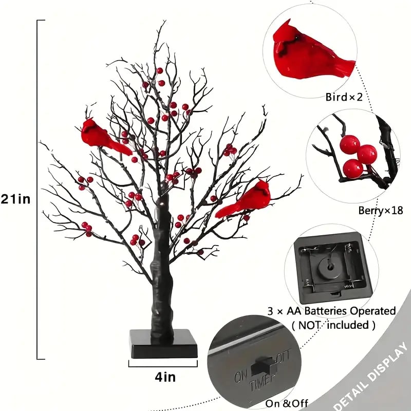 ✨ LED Vintage Glowing Tree
