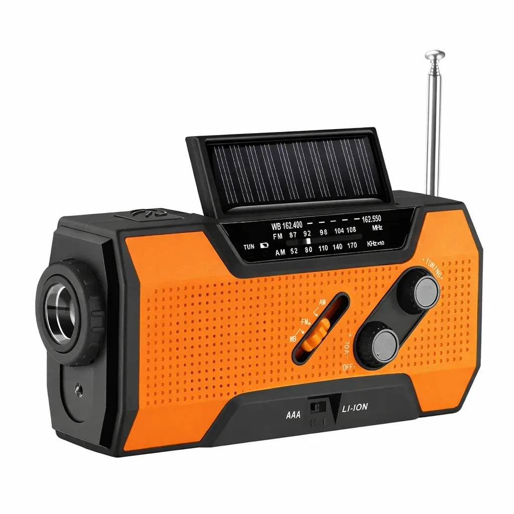 Big Christmas Sale 70%OFF - Self-Powered Weather Alert & 2000mAh Power Bank Radio 🔥