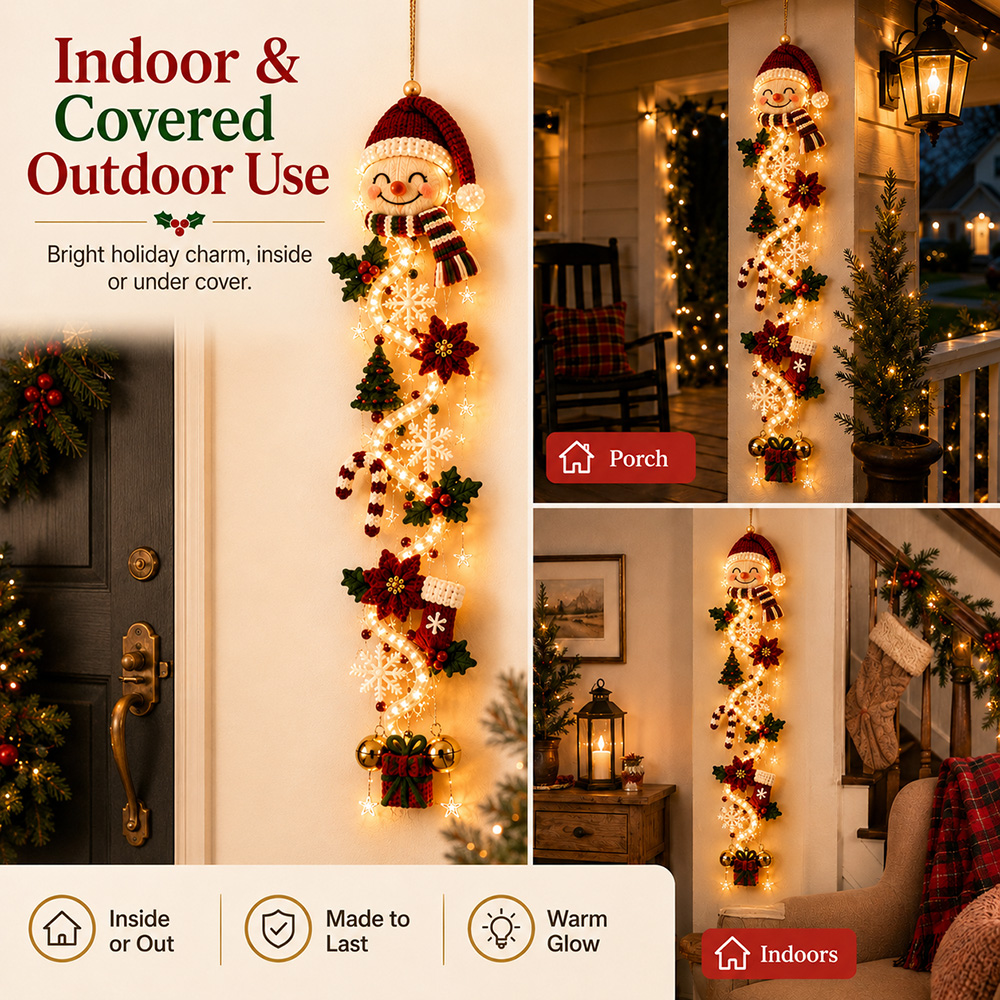 🎄 Glowing Christmas Door Hanger